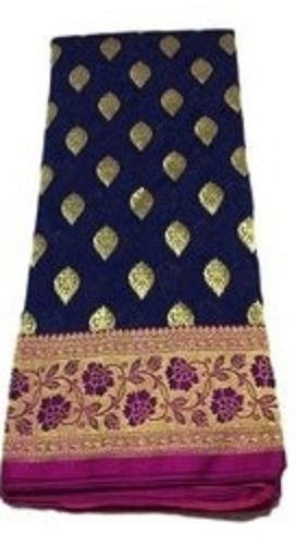 Ladies Party Wear Printed Cotton Silk Saree With Unstitched Blouse Piece Capacity: 5000-6000 Kg/Hr