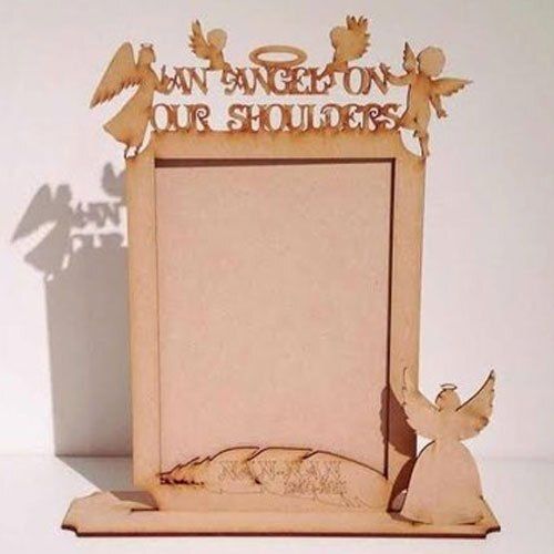 Brown Color Laser Cut Wooden Photo Frame