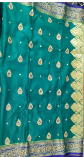 Party Wear Comfortable And Easily Washable Printed Kanchipuram Silk Saree