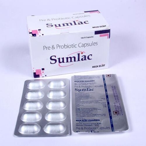 Prebiotic And Probiotic Capsule, Sumlac 10x10 Capsule 