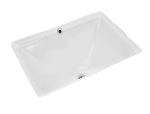 Rectangular Strong And Durable White Ceramic Body Under Counter Wash Basin