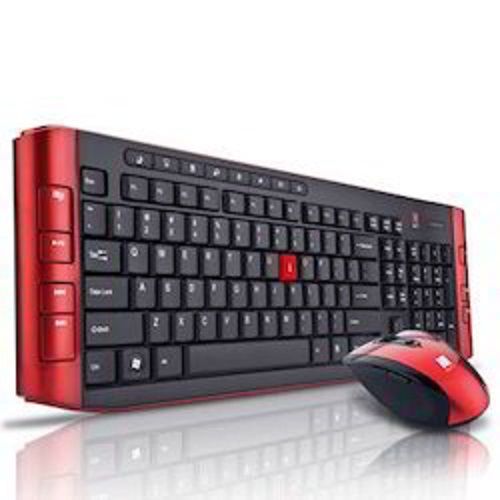 Tpe Red And Black Computer Wireless Keyboard