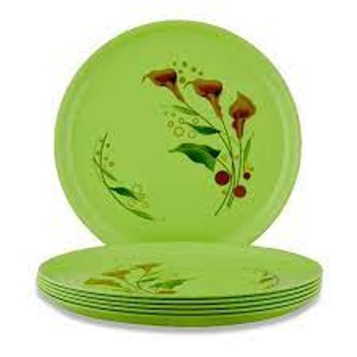 Strong And Sturdy Deign Round Shaped Plastic Dinner Plates Set Of 12