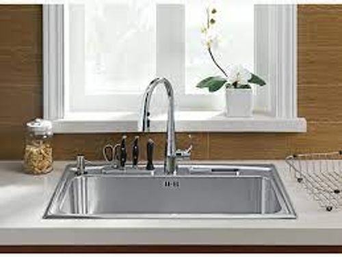 White Strong And Sturdy Design Long Term Durability Stainless Steel Sinks For Kitchen