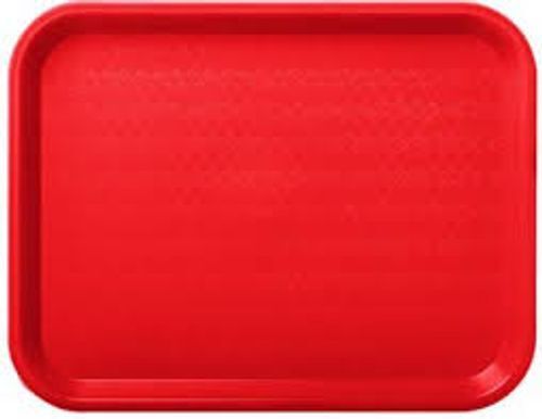 Potato Stylish And Strong Plastic Large Sized Red Colored Plastic Food Serving Tray