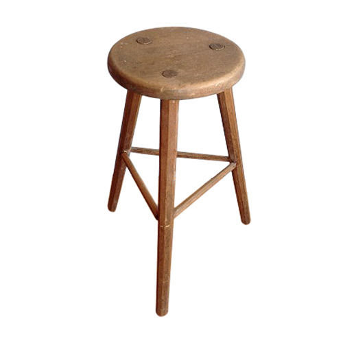 Termite Resistant Comfortable Round Wooden Stool