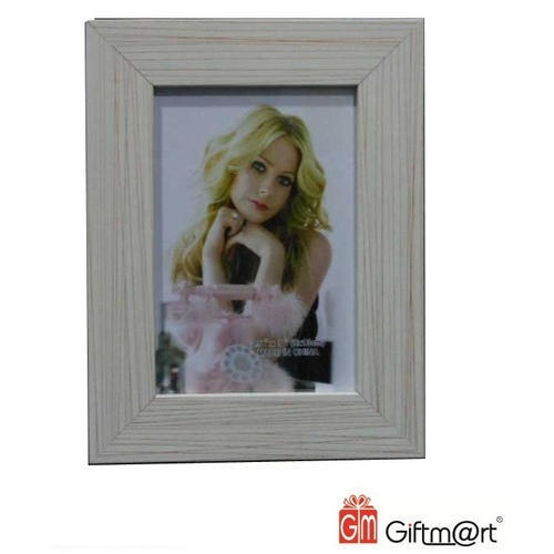 Gray Rectangle Wooden Finish Frame for Gift