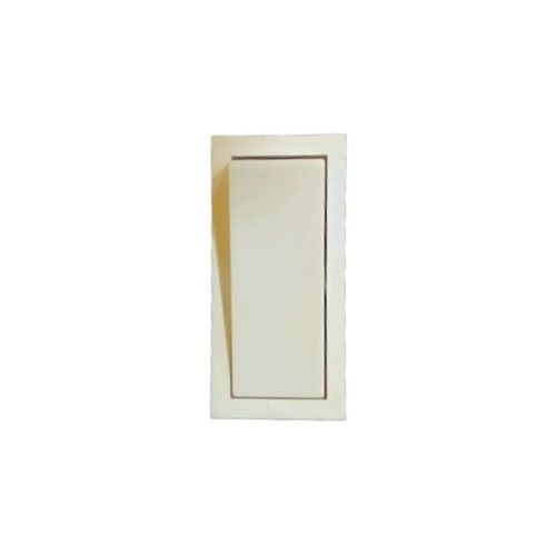 6 Ampere 220 Volt 4 Inch Size Polycarbonate One Way White Electrical Switches