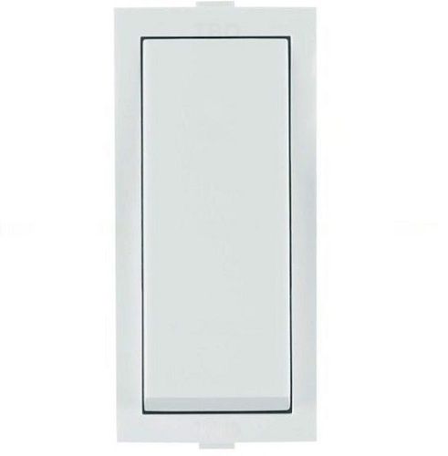 6 Ampere 220 Volt Polycarbonate Body One Way White Electric Modular Switch