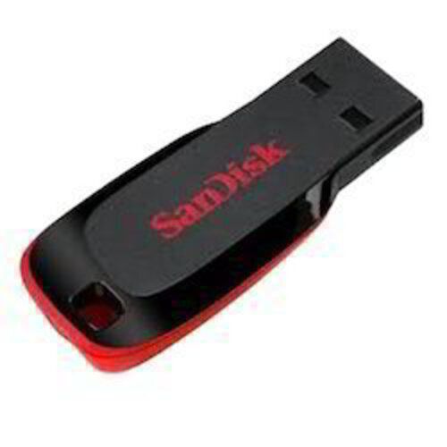 High Speed Transfer Black And Red Usb 2.0 16 Gb Sandisk Cruzer Pen Drive