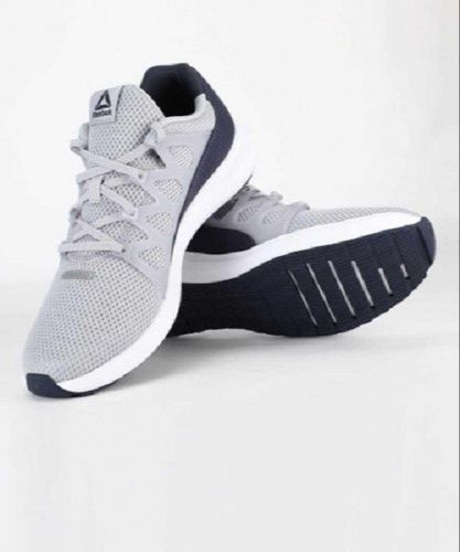 Washable Men Fashionable Anti Slip Comfortable Grey And Navy Blue Casual Sport Shoes