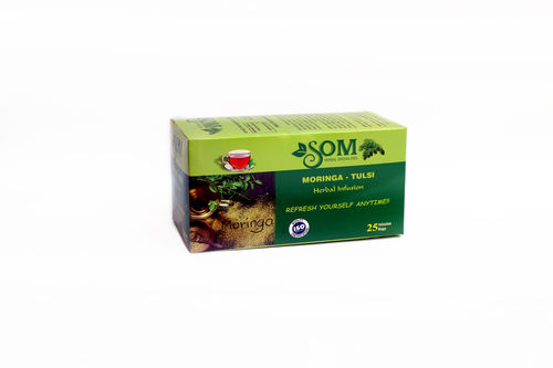 Moringa Tulsi Herbal Tea With 0% Caffeine And 2 Months Of Shelf Life