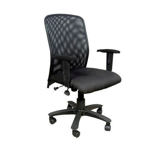 Movable And Height Adjustable Height Black Office Chair