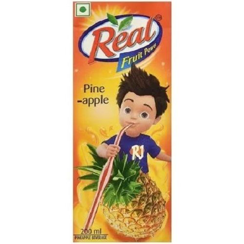 Pack Of 200 Ml Sweet And Delicious Real Yellow Pineapple Juice