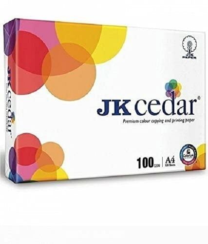 Pack Of 500 Sheets 100 Gsm A 4 Size Printing Jk Cedar White Copier Paper