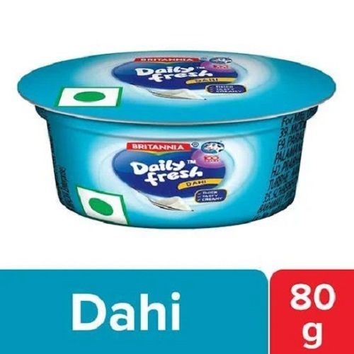 Pack Of 80 Gram 3.1 Percent Fat Britannia Pure And Fresh Curd