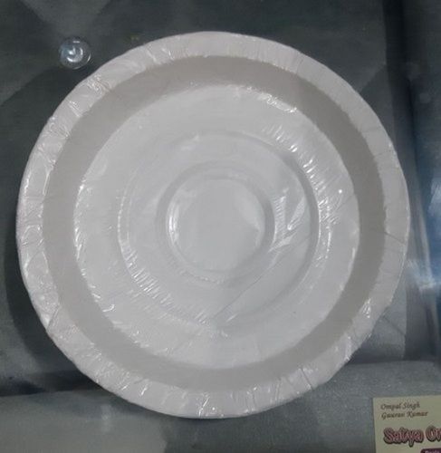 White Plain 6-inch Poly Paper Plate, Plate Type: Tableware Poly Paper Plate