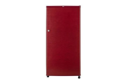 Solid Plain Red 190 Liter Fast Ice Making Toughened Glass Shelves ...