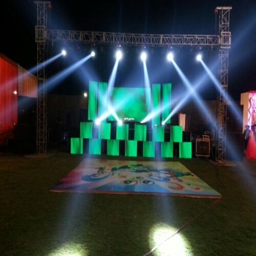 Classic Grey Stage Light System Rental Service For Corporate Event