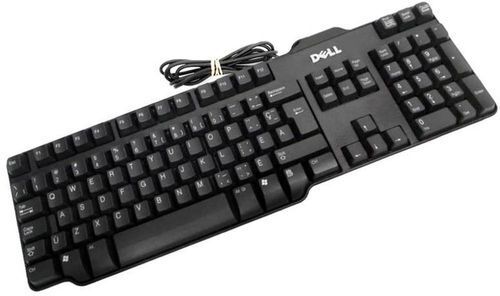 USB Connection Port Black Dell Wired Keyboard