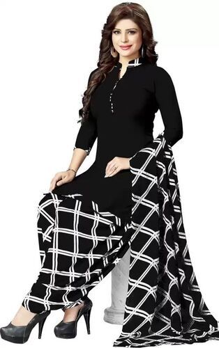 Black And White Women'S Red Salwar Suits