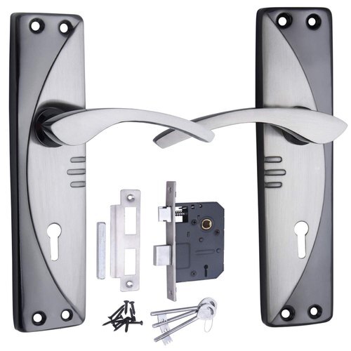 Chrome Metal Mortise Door Lock - Square Shape, Longer Functional Life, Simple Installation, Stable Performance