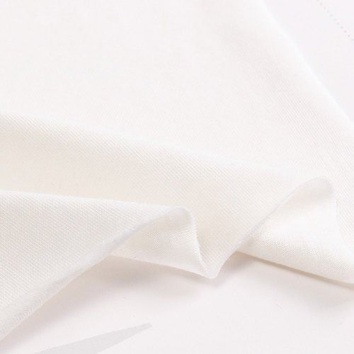 180 Gsm 140 Yards Yarn Count Plain Pattern White Pure Cotton Fabric