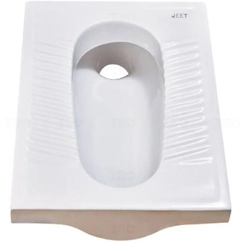 23 X 19 X 9 Cm Ceramic Rectangular Floor Mounted Glossy Finish Toilet Seat