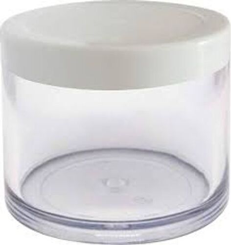 For Cream And Cosmetic Strong And Transparent With White Lid Empty Cosmetics Containers