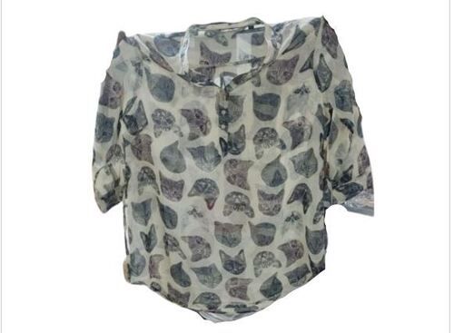 Light Weight Comfortable And Washable Casual Wear Ladies Printed Georgette Shirt