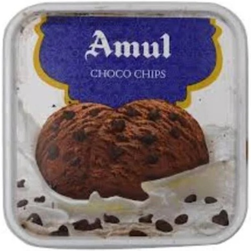 1 लीटर मीठी और स्वादिष्ट चोकोचिप फ्लेवर्ड अमूल आइसक्रीम का पैक