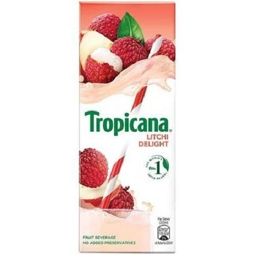 Pack Of 200ml Sweet And Delicious Tropicana Delight Litchi Fruit Juice