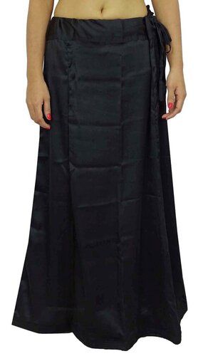 Black Skin Friendly Slim Fit Ladies Micropoly And Spandex Plain Saree  Shapewear Petticoat, Body Shaper Size: Small at Best Price in Vasai