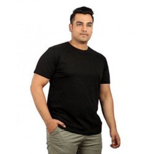 Men;s Plus Size Round Neck Plain T-Shirts