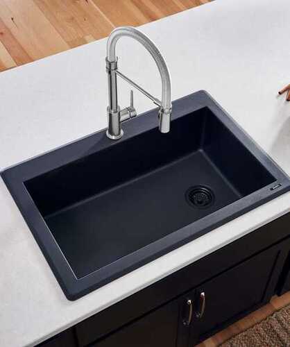Rectangular Shape Rust Resistance And High Design Granite Kitchen Sink