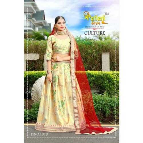 Semi Stitched Designer Party Wear Lehenga Choli, 2.5 Meter Dupatta