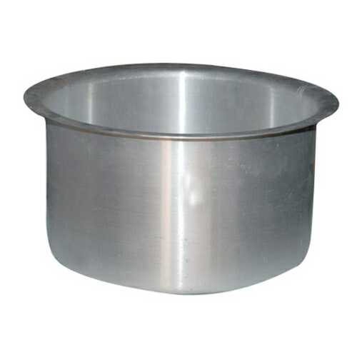 Silver Aluminum Tope For Household Usage, Polished Coating And Round Shape