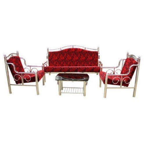 Stainless Steel Red Sofa Set For Living Rooms