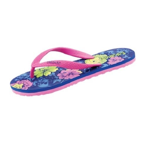 Washable And Comfortable Multicolor Printed Flat Heel Slipper 