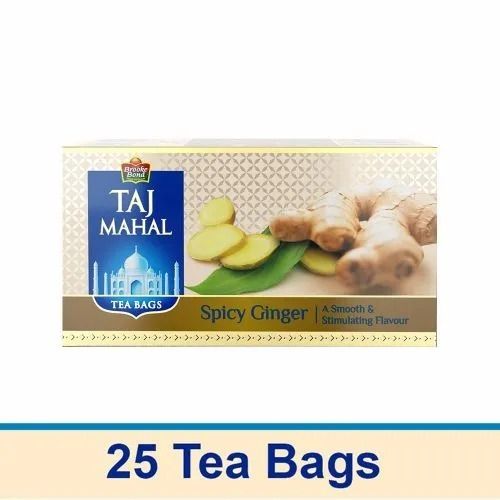 249 Gram Natural And Flavorful Black Spicy Ginger Taj Mahal Tea Bag 