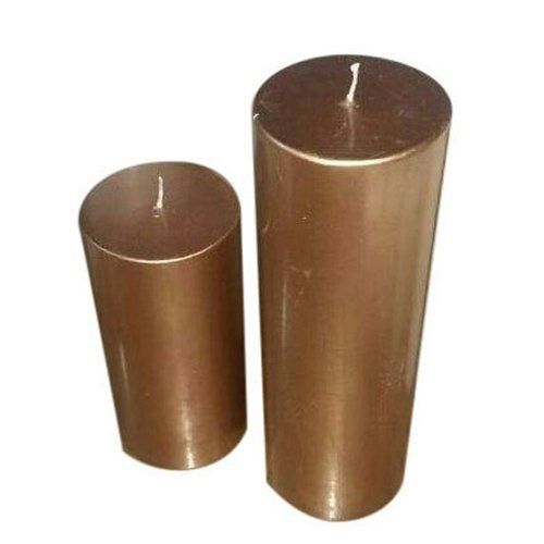 3inch,And 9inch Golden Pillar Candle Set, For Party Lighting