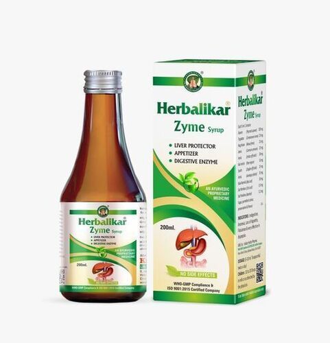 Ayurvedic Herbalikar Zyme Syrup, Packaging Size 200 Ml