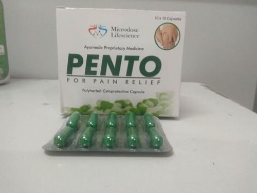 Ayurvedic Pento Capsules For Pain Relief Cool And Dry Place