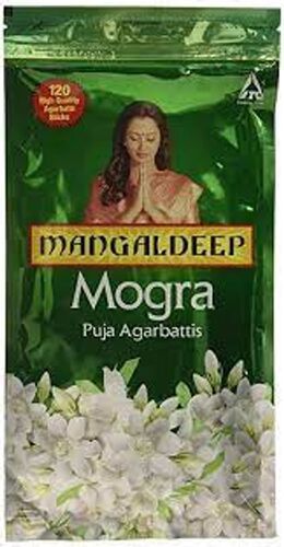 Natural Ingredients Rich Aromatic Mogra Fragrance Mangaldeep Mogra Puja Agarbatti