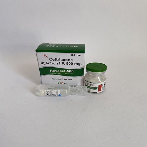 Revacef-500 Ceftriaxone 500 Mg Antibiotic Injection