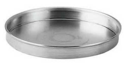 Silver Aluminium Dish In Round Shape And Nickle Plated Finish, 3-5 Mm Thickness