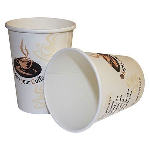 White Printed For Party And Event 200 Ml Size And 180 Paper Gsm Disposable Paper Cup