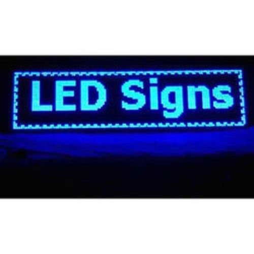 Acrylic Blue LED Sign Board, Shape: Rectangle