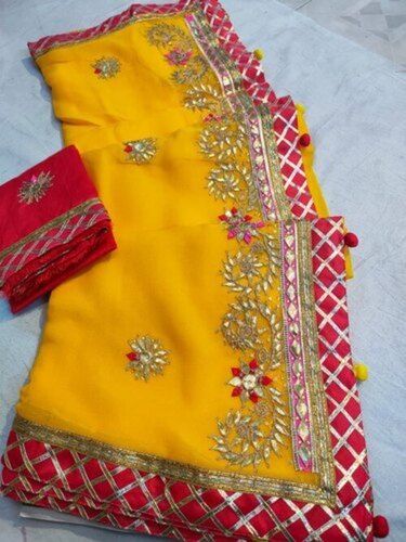 Buy Gotta Work Kotta Doria Saree With Bandhej Border. online from Shudhi  Creations