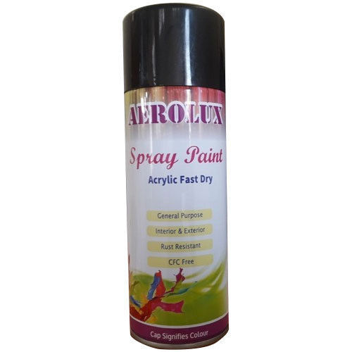 Easy To Apply Gloss Black Spray Paint Application: General Purpose